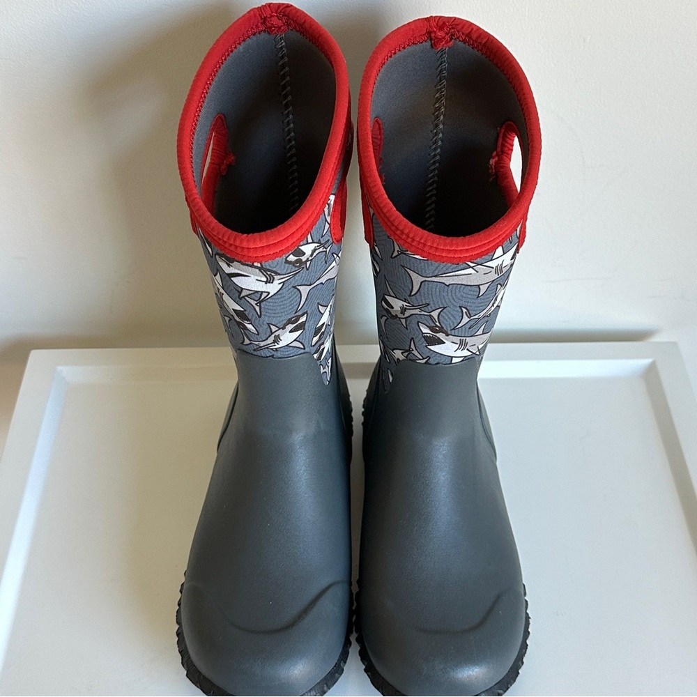 Bogs Winter Snow Boots K Durham Grasp Waterproof Insulated Shark Youth Size 3 - Picture 12 of 17